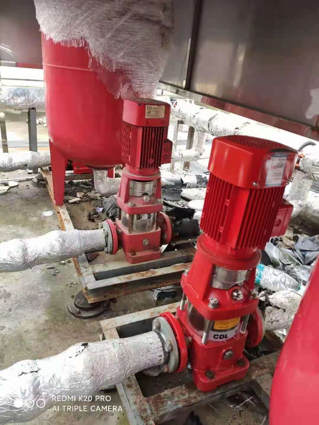 宾馆消防稳压泵更换